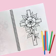Load image into Gallery viewer, Blooming Faith: Floral Crosses Coloring Journal - Blessed Be Boutique