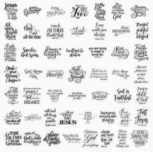 Load image into Gallery viewer, Clear PET Christian Stickers Pack - Blessed Be Boutique