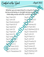 Load image into Gallery viewer, August 2022 Scripture Journaling Prompts - Blessed Intentions - Blessed Be Boutique