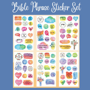 Bible Phrases Sticker Set - Blessed Be Boutique