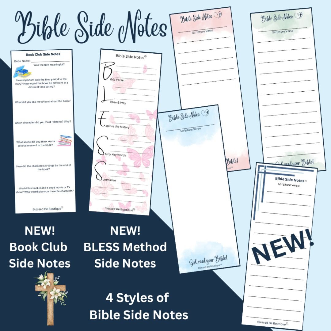 Bible Side Notes Printed by Post It Brand Blessed Be Boutique