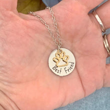 Load image into Gallery viewer, Brad's Deal Paw Best Friend Necklace - Blessed Be Boutique