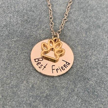 Load image into Gallery viewer, Brad's Deal Paw Best Friend Necklace - Blessed Be Boutique