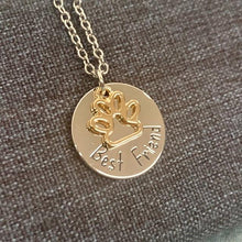Load image into Gallery viewer, Brad's Deal Paw Best Friend Necklace - Blessed Be Boutique