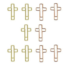 Load image into Gallery viewer, Cross-Shaped Paper Clips - Blessed Be Boutique