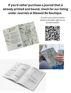 Faith Journal Download - Blessed Be Boutique