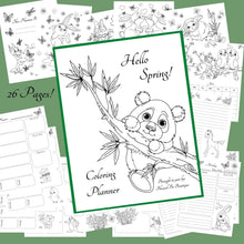 Load image into Gallery viewer, Hello Spring Coloring Planner - Blessed Be Boutique