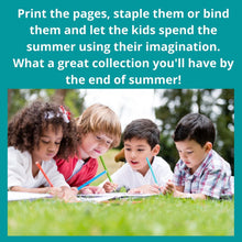 Load image into Gallery viewer, Kid's Summer Journal with Writing Prompts - Blessed Be Boutique