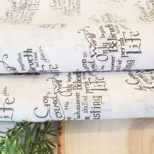 Scripture-Inspired Tissue Paper | John 3:16 (Packs of 10) - Blessed Be Boutique