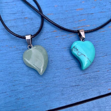 Load image into Gallery viewer, Stone Heart Necklaces - Blessed Be Boutique