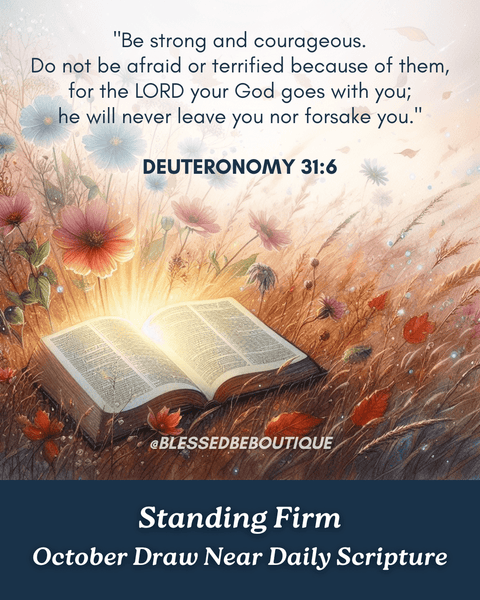 “Be strong and courageous" ~Deuteronomy 31:6