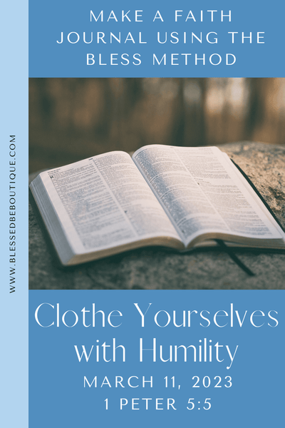 Clothe Yourselves with Humility