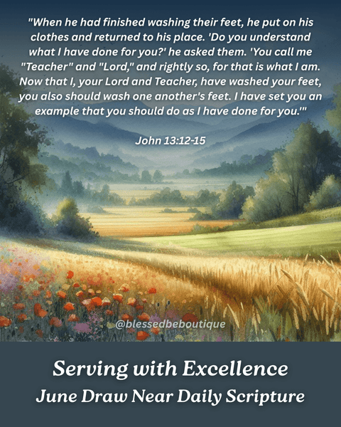 “Do you understand what I have done for you?” ~John 13:12-15