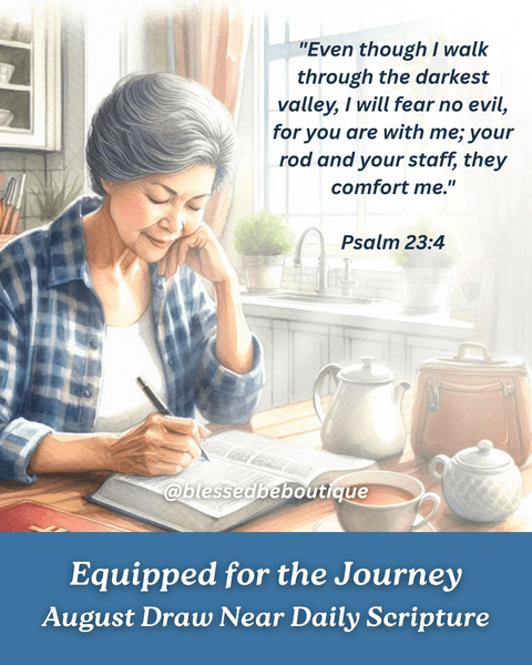 “Even though I walk through the darkest valley, I will fear no evil, for you are with me; your rod and your staff, they comfort me.” ~Psalm 23:4
