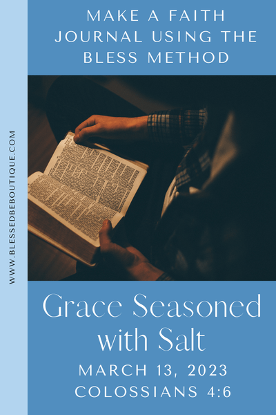Grace, Seasoned with Salt