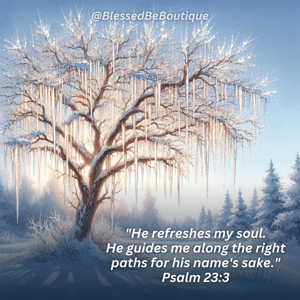 "He refreshes my soul." ~Psalm 23:3