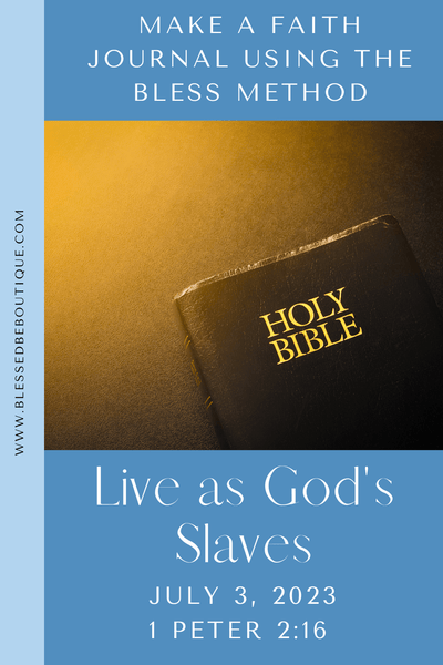 Live as God's Slaves