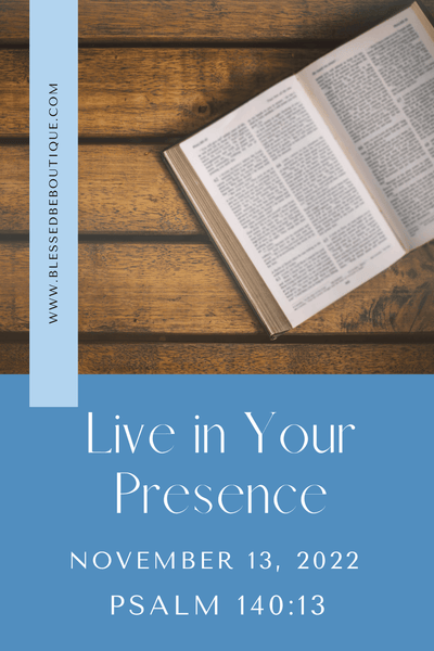 Live in Your Presence