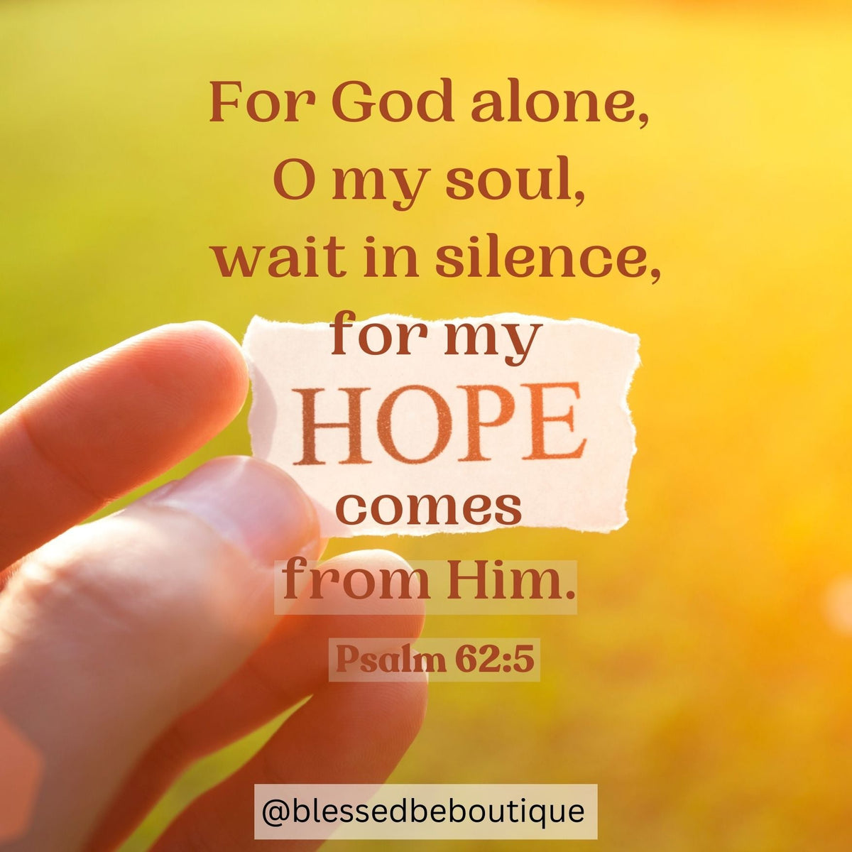 My Hope Comes From Him – Blessed Be Boutique