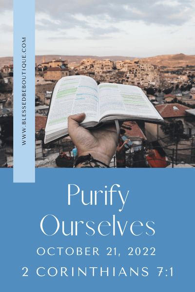 Purify Ourselves