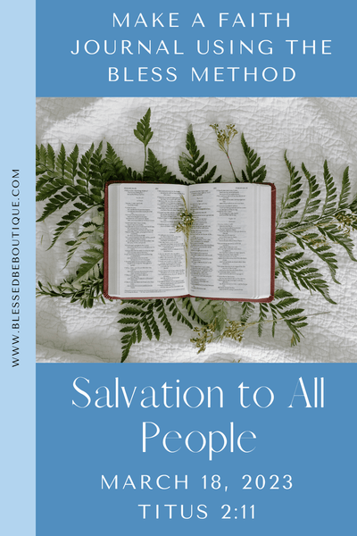 Salvation to All People