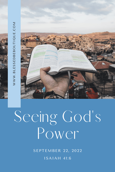 Seeing God's Power