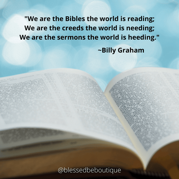 We are the Bibles the world is reading