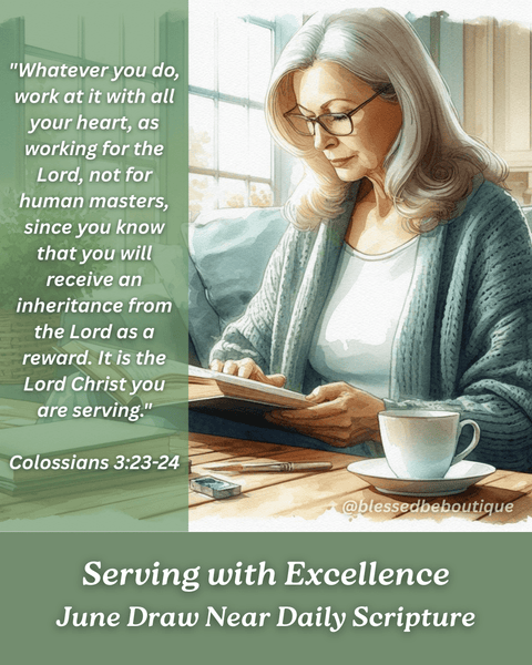 “Whatever you do, work at it with all your heart" - Colossians 3:23-24
