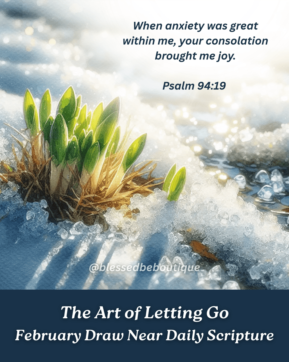 “When anxiety was great within me, Your consolation brought me joy ...