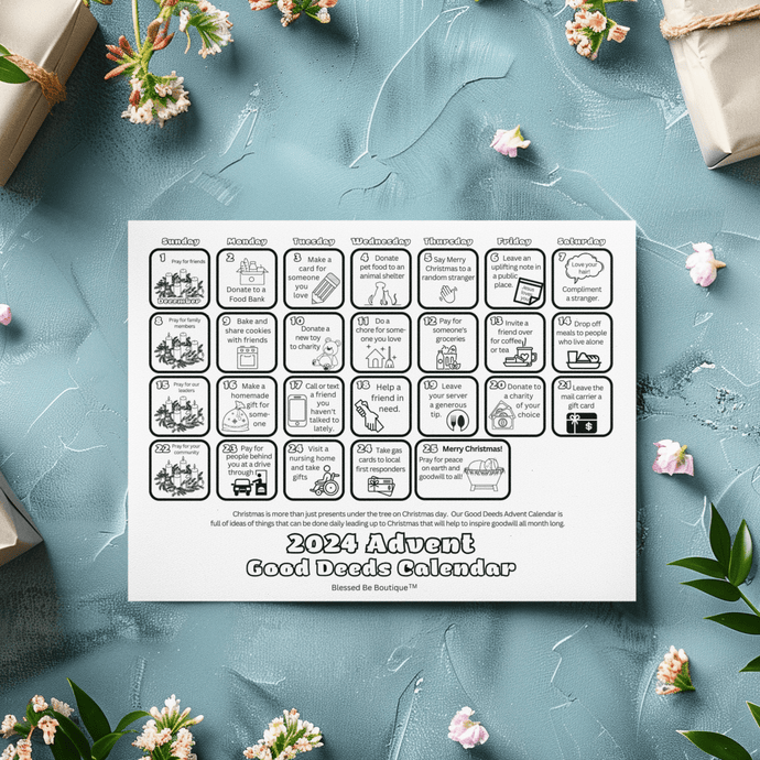 2024 Advent Good Deeds Calendar - Blessed Be Boutique