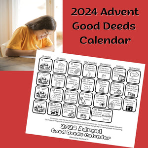 2024 Advent Good Deeds Calendar - Blessed Be Boutique