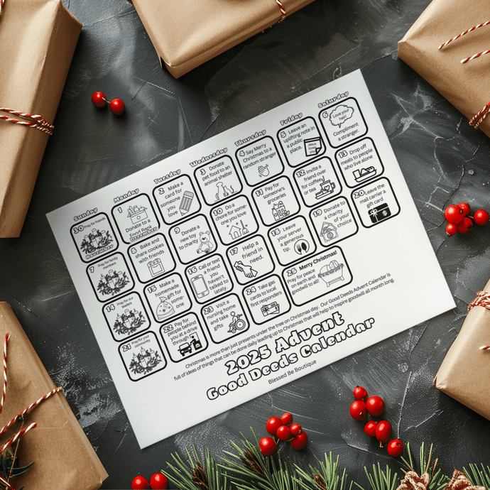 2025 Advent Good Deeds Calendar Digital Download - Blessed Be Boutique