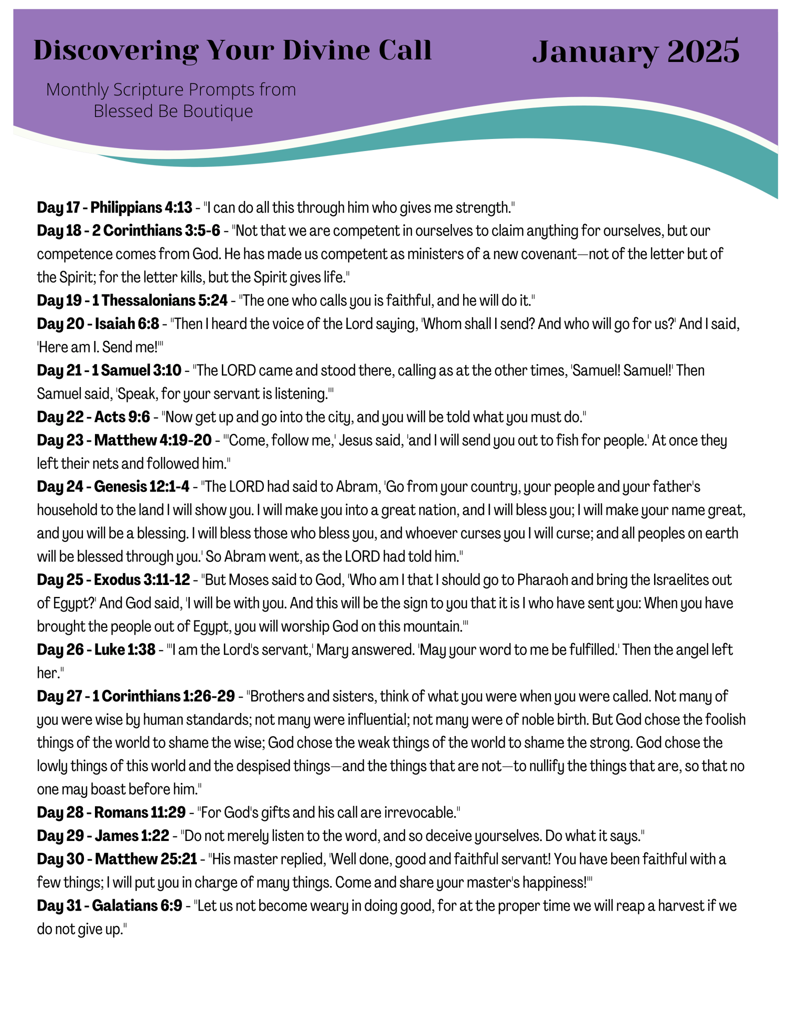 Blessed Boutique Scripture Writing.pdf 2025 January Scripture Journaling Prompts Digital Download – Blessed Be ...