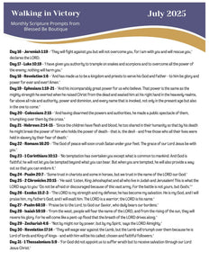 2025 July Scripture Journaling Prompts - Mailed Copies - Blessed Be Boutique