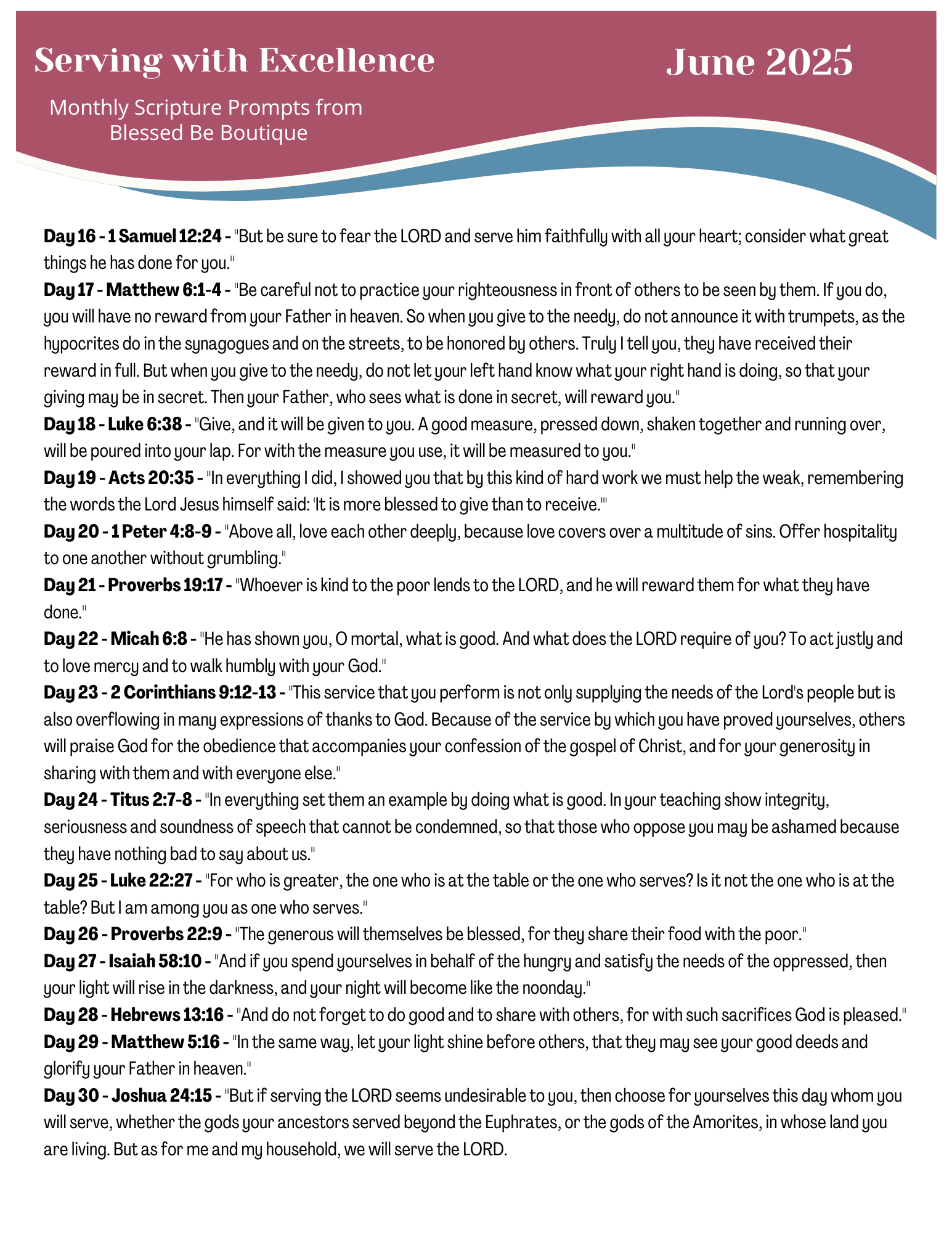 Blessed Boutique Scripture Writing.pdf 2025 June Scripture Journaling Prompts Digital Download – Blessed Be ...