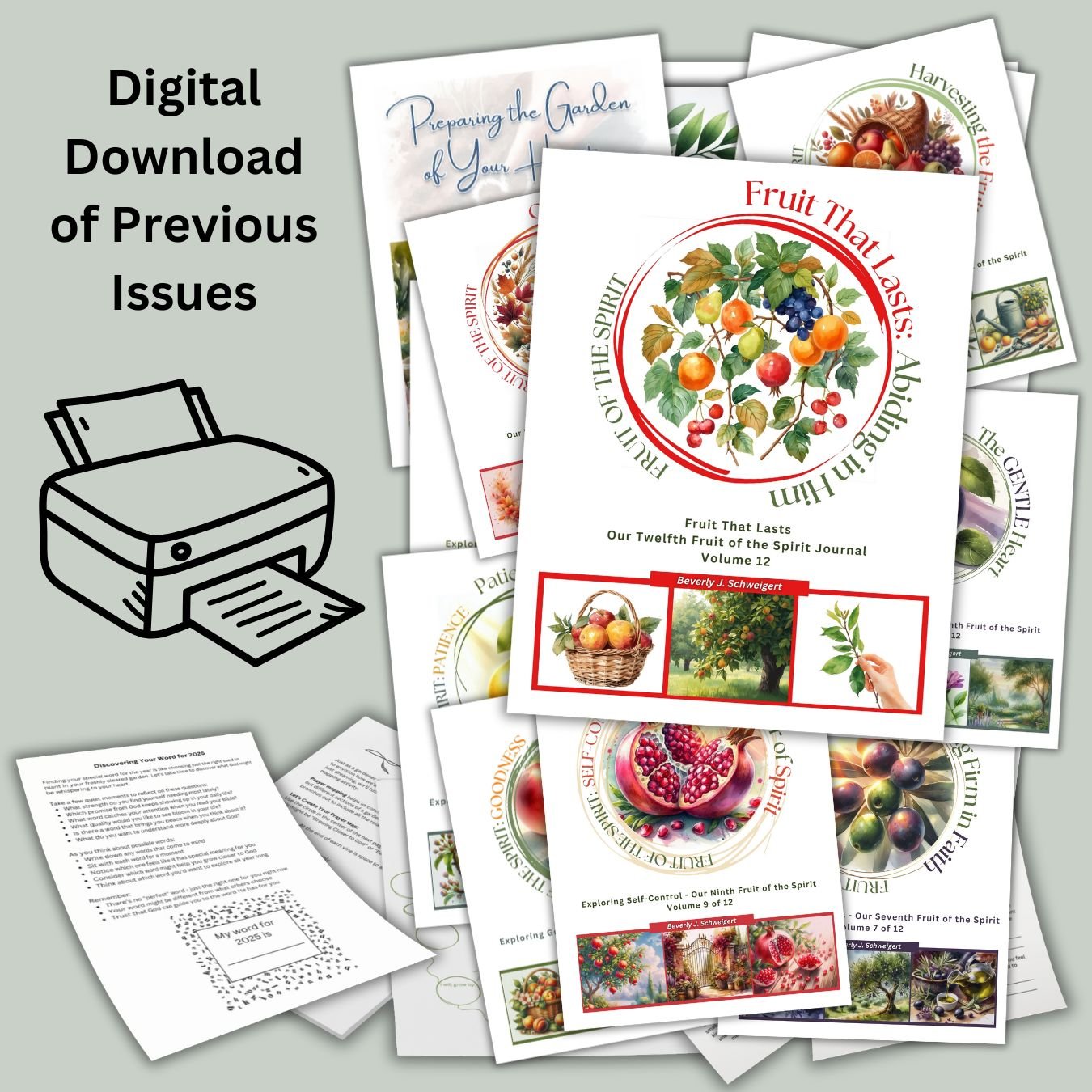 2025 Previous Fruit of Faith Creative Blessings Club Digital Downloads - Blessed Be Boutique