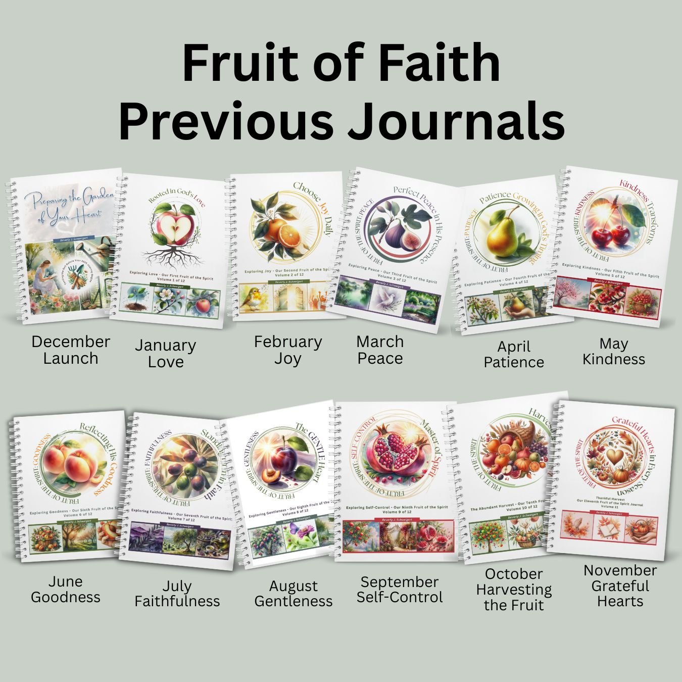 2025 Previous Fruit of Faith Creative Blessings Club Journals - Blessed Be Boutique