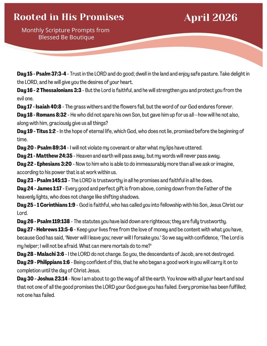 April Newsletter Scripture 2026 April Scripture Journaling Prompts Digital Download - FREE ...
