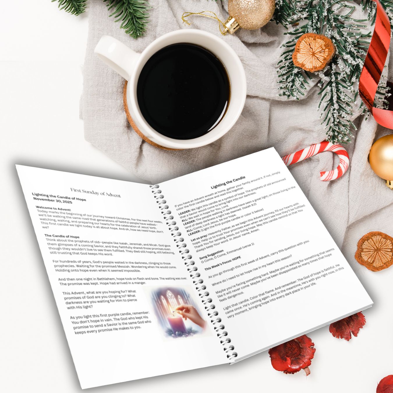 Advent Through Their Eyes Devotional and Tabletop Flip Book