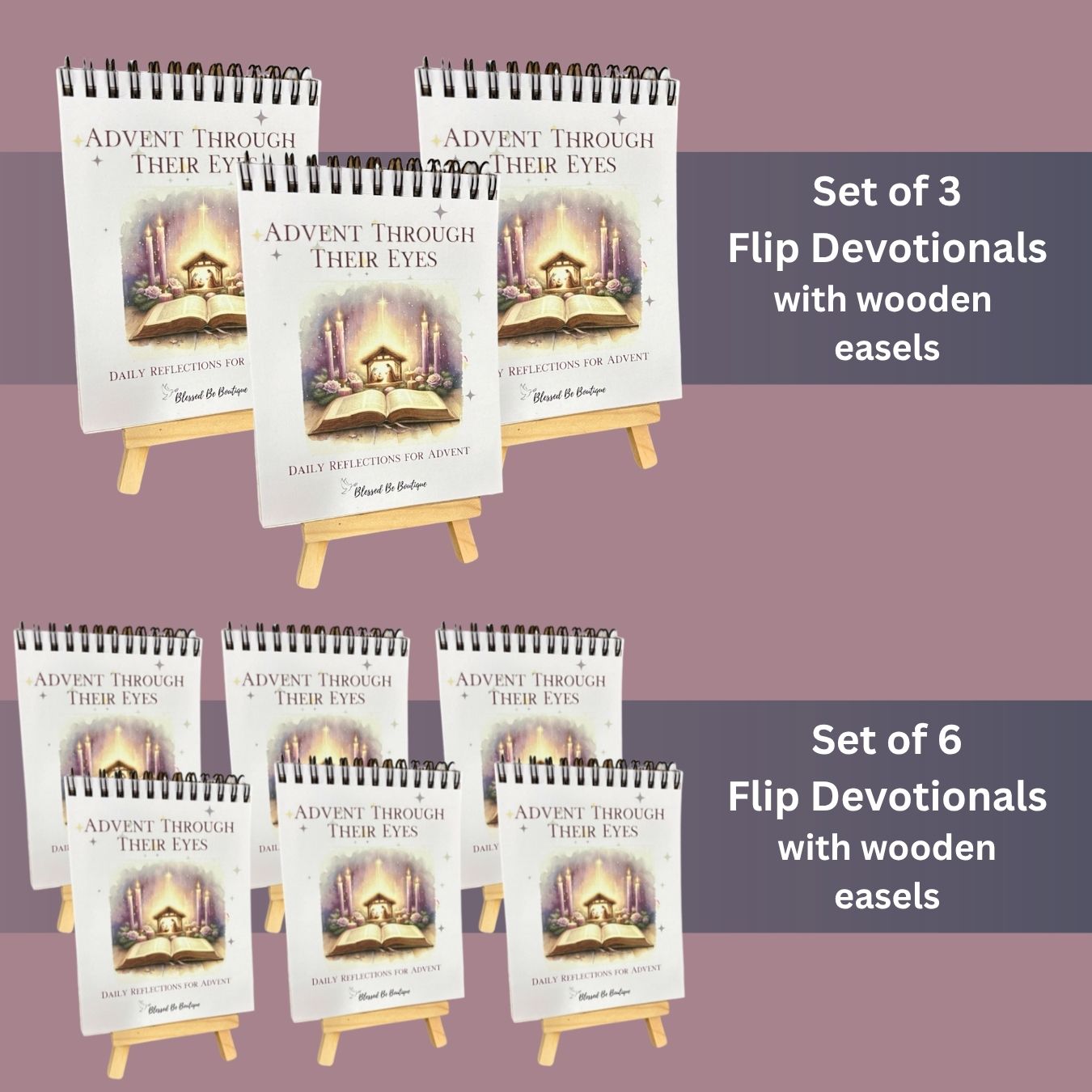 Advent Through Their Eyes Devotional and Tabletop Flip Book