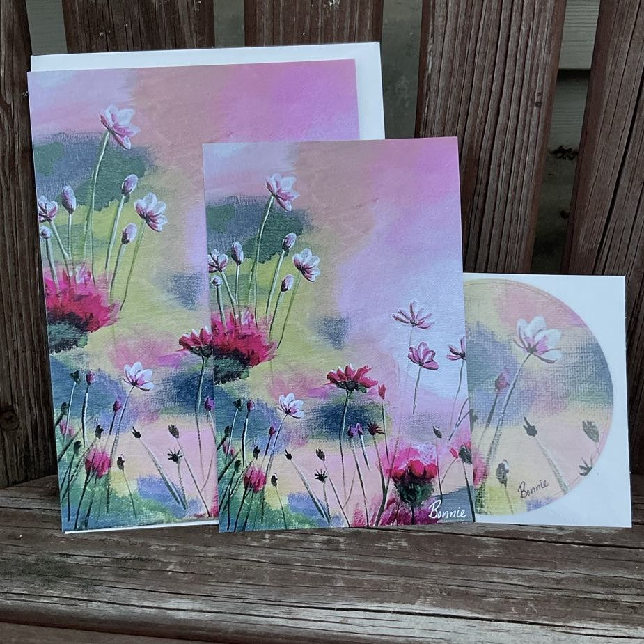 Original Artwork Gift Sets (Greeting Card, Postcard, & Sticker) - 7 Design Choices - Mind's Eye