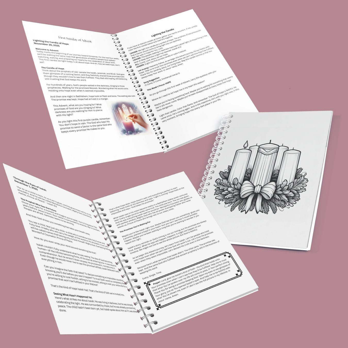 Advent Through Their Eyes Devotional and Tabletop Flip Book - Blessed Be Boutique