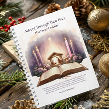 Load image into Gallery viewer, Advent Through Their Eyes Devotional and Tabletop Flip Book - Blessed Be Boutique