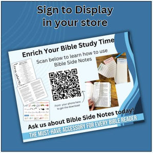 Bible Side Notes Handouts - Blessed Be Boutique