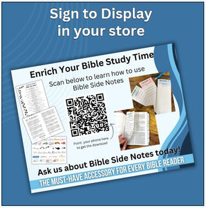 Bible Side Notes Handouts - Blessed Be Boutique