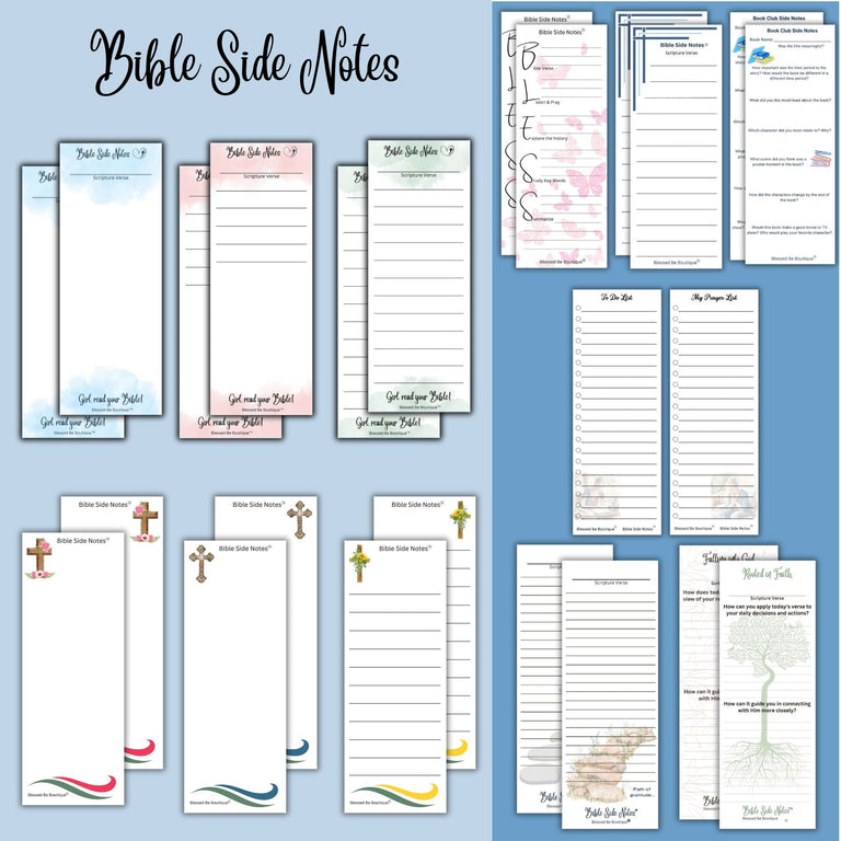 Blessed Boutique Scripture Writing.pdf Bible Side Notes®! Printed by Post-It® Brand – Blessed Be Boutique