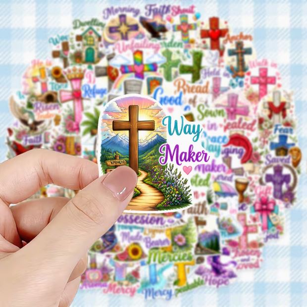Bonus Cross Sticker Pack of 50! - Blessed Be Boutique