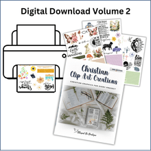 Load image into Gallery viewer, Christian Clip Art Creations Journal Digital Download - Blessed Be Boutique
