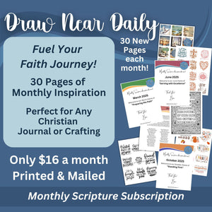 Draw Near Daily Christian Scripture Subscription Printed and Mailed - Blessed Be Boutique