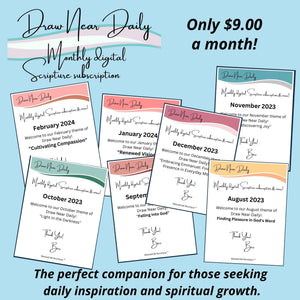 Draw Near Daily Monthly Christian Scripture Subscription! - Blessed Be Boutique